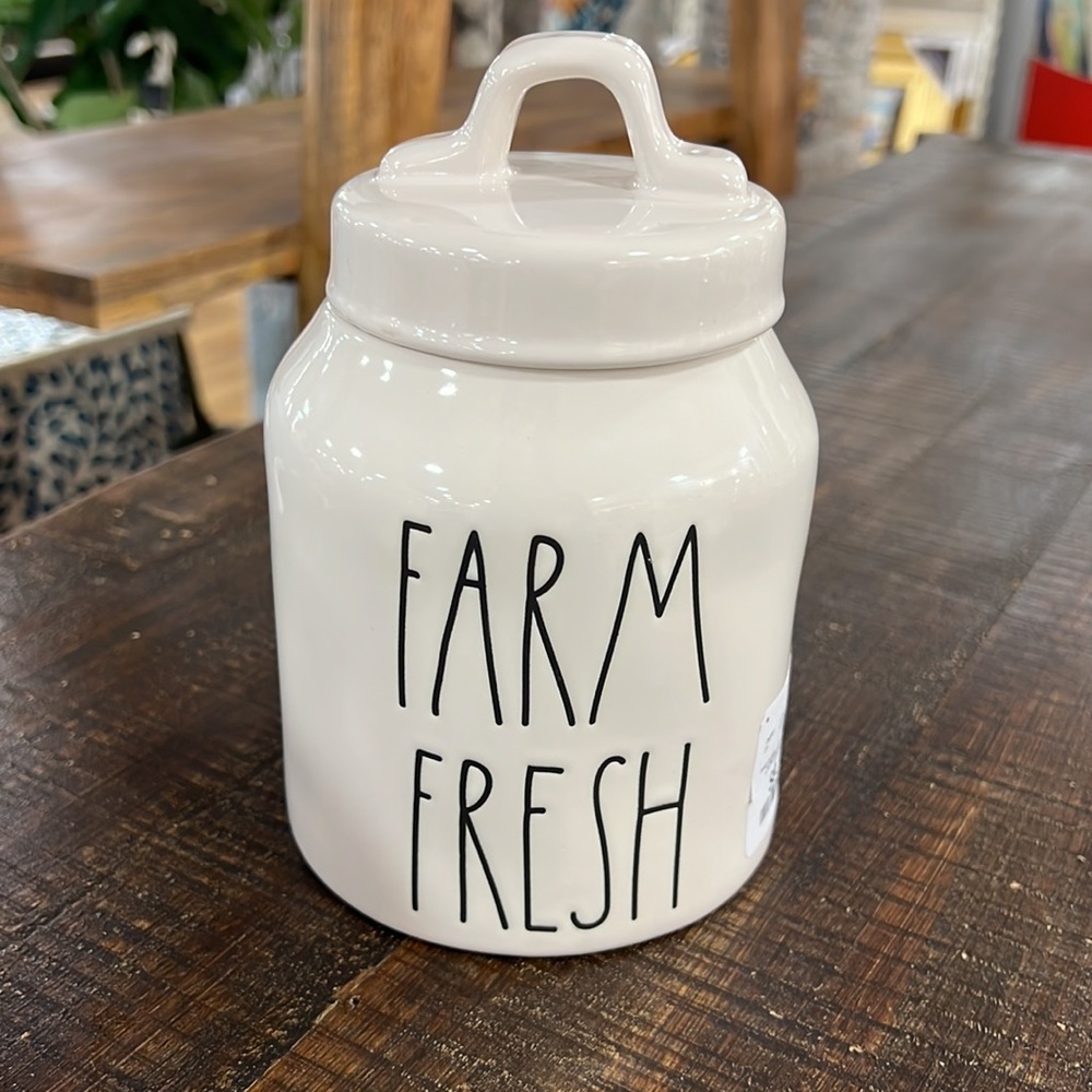 Rae dunn farm fresh baby canister